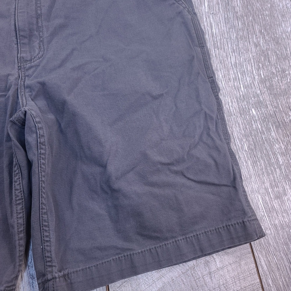 Carhartt Work Shorts Mens 42 Gray Relaxed Fit Canvas Rugged Flex 102514-039 - Picture 3 of 7